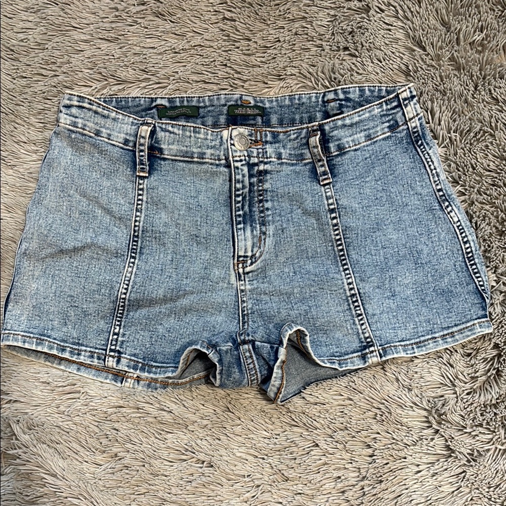 Wild Fable Blue Jean Shorts Super High-Waisted